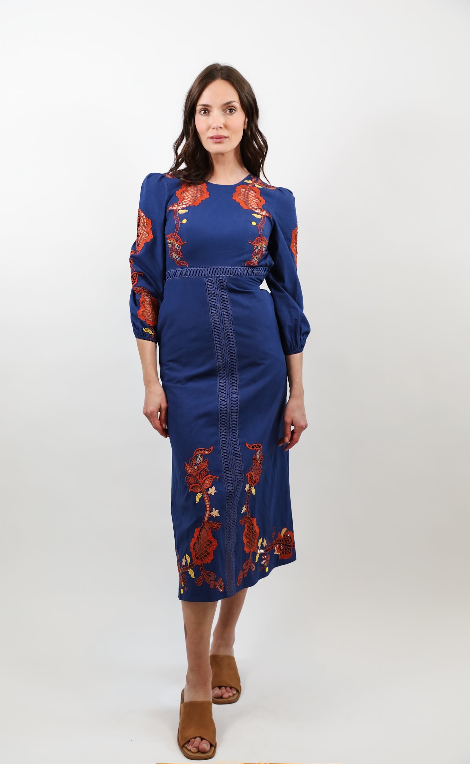 Lyon Long Dress - Celeste