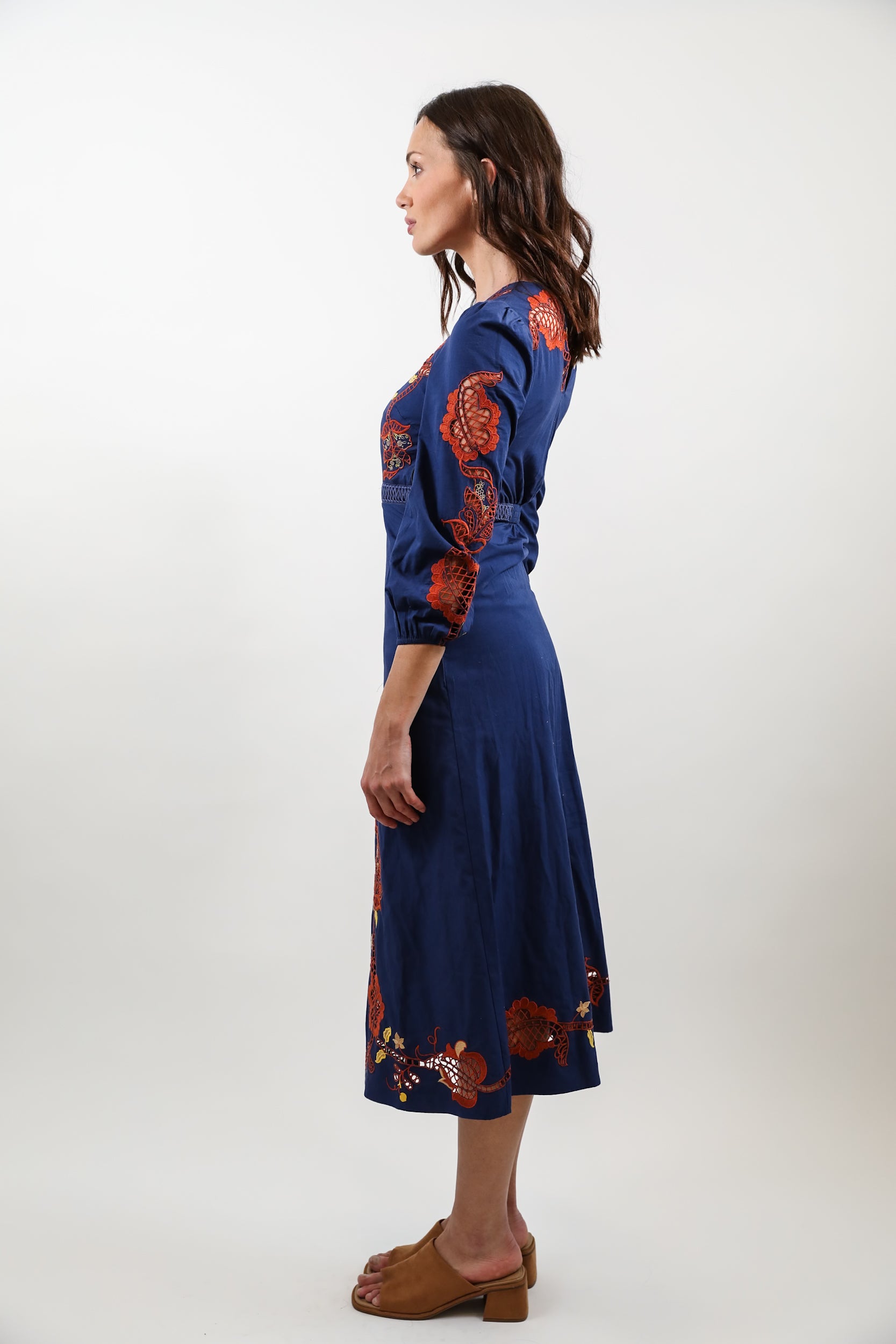 Lyon Long Dress - Celeste