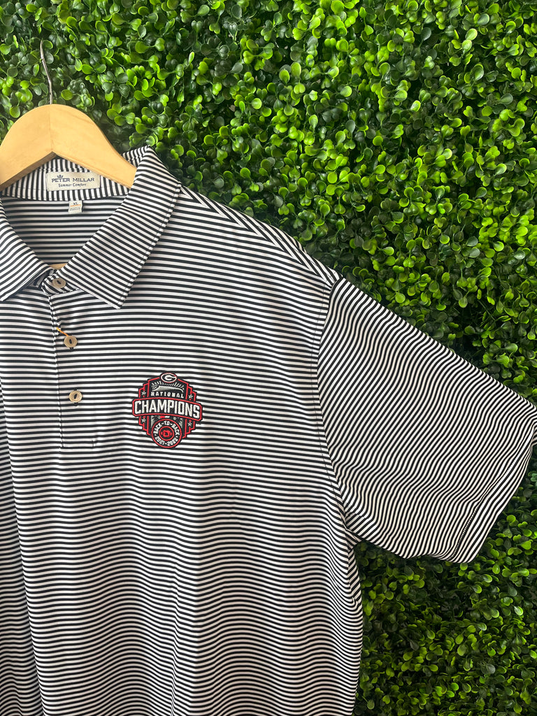 Georgia Championship Performance Polo - Black