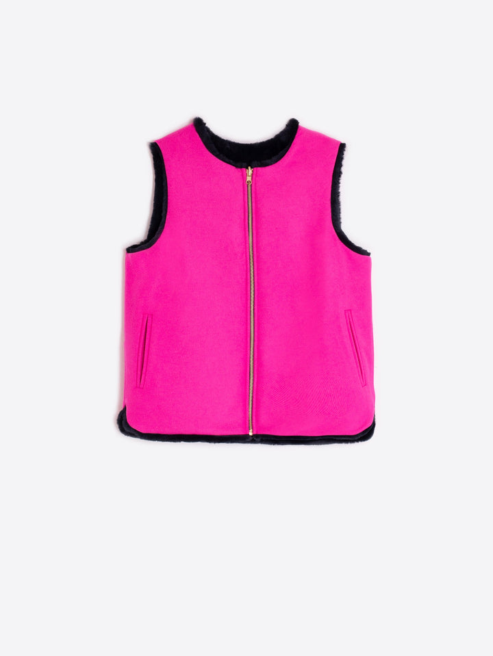 WAISTCOAT REVERSIBLE ROSA LANA